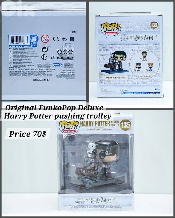 3 Harry potter deluxe Funko pop , ORIGINALS 1