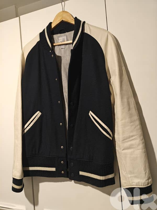 JCP wool and real leather jacket 9