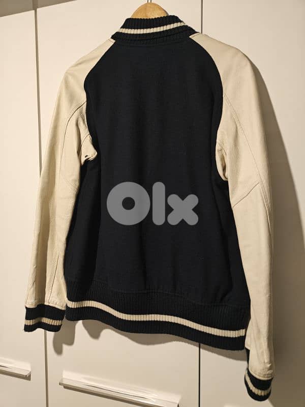 JCP wool and real leather jacket 10