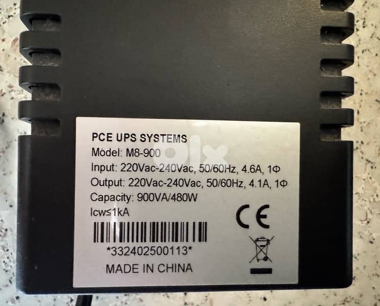 PCE UPS BACKUP 900VA 480W 1