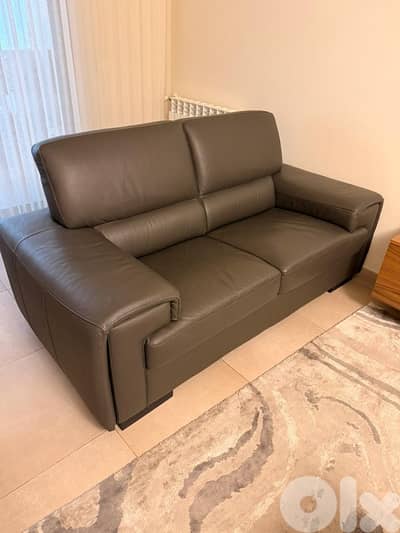 2 italian leather sofas