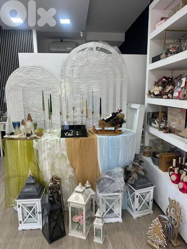 بداعي السفر للبيع تجهيزات ديكور لكافة المناسبات 03246377 7
