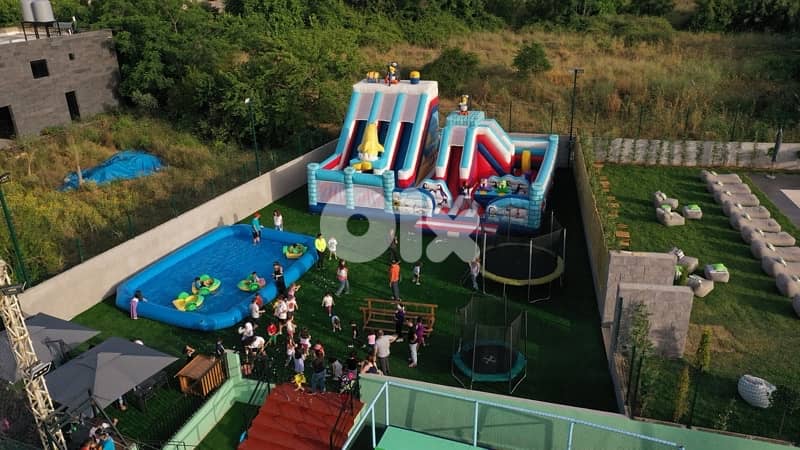 Used inflatable City playground 1