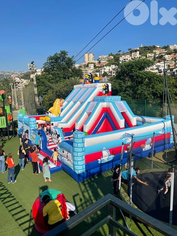 Used inflatable City playground 2