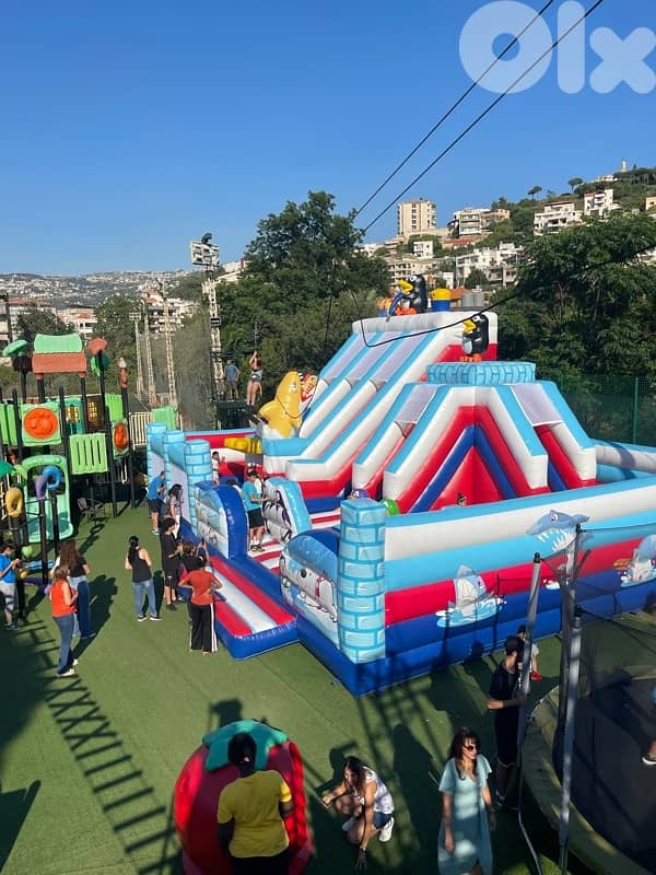 Used inflatable City playground 3