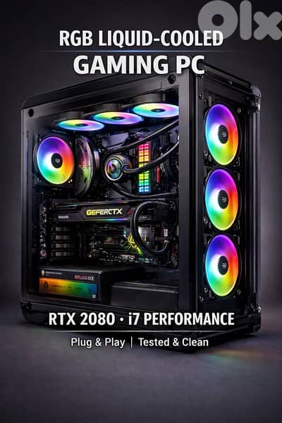 RGB Liquid-Cooled Gaming PC | RTX 2080 | i7 | 16GB | 1TB SSD