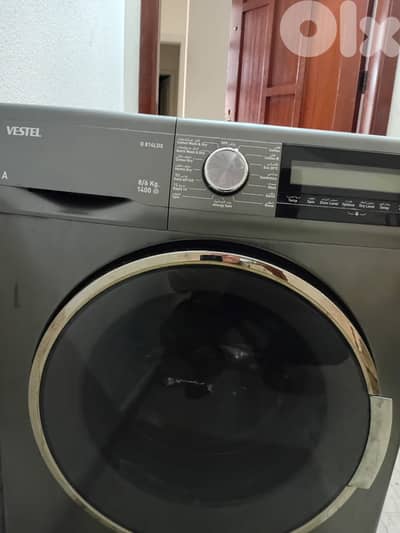 Vestel Washing machine غسالة ملابس فيستل Vestel سعة 8 كيلو و600 جرام –