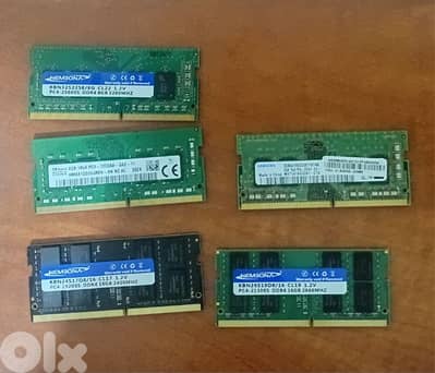 ram ddr4 16gb and 8gb for laptops