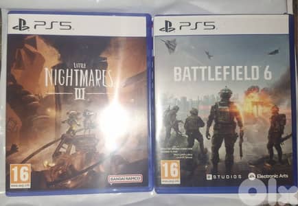 little nightmares 3 & bf6 used for sale location beirut.
