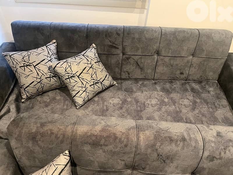 2 sofa beds like new 1