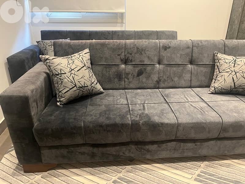 2 sofa beds like new 2