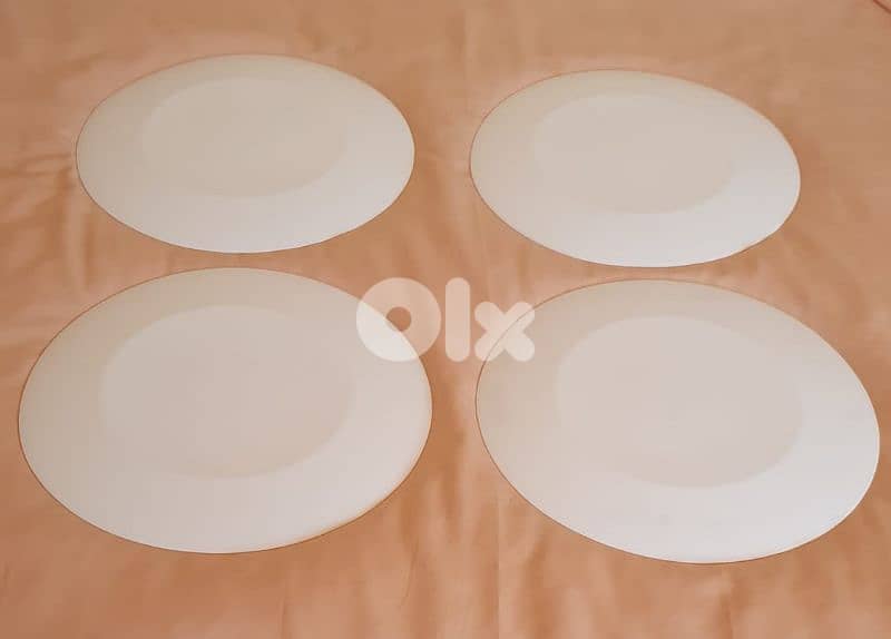 4 pizza plate Bormioli Rocco Ronda  33 CM $ محفور حفر صنع في إسبانيا ٢ 8