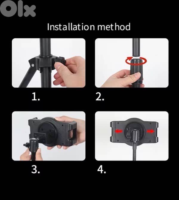 Adjustable Tripod Stand for Phones & Tablets 4