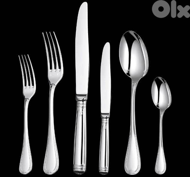 Christofle Malmaison silver-plated series cuttlery set of 125 pieces 6