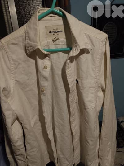 Abercrombie and Fitch white T-shirt.