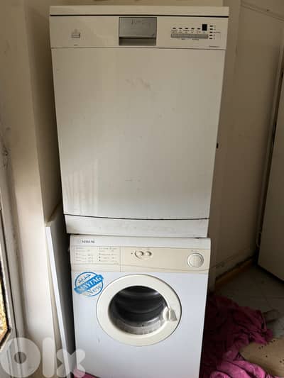 4 pieces - washer dryer jelleye fridge