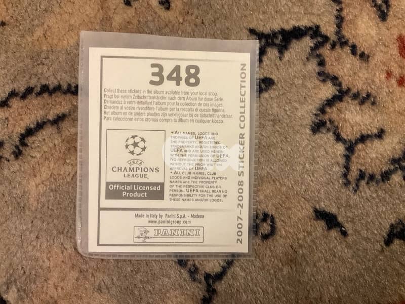 ARJEN ROBBEN 2007-2008 champions league sticker 1