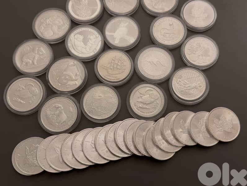 Silver coins 1oz (999) 3