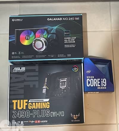 I9-10900K / Z490 asus tuf wifi / lian li Aio