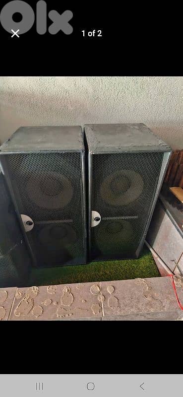 x2 subwoofer double 12inch