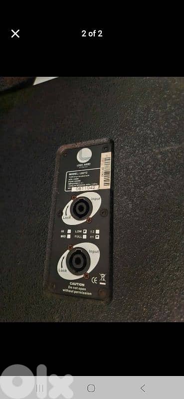 x2 subwoofer double 12inch 1