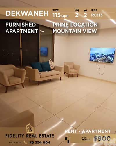 Apartment for rent in Dekwaneh RC113 شقة  للإيجار في الدكوانة