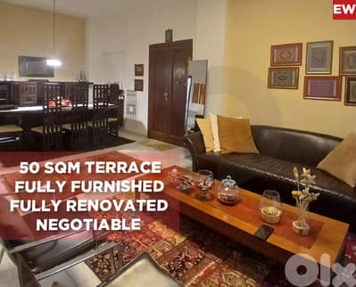 terrace, fully furnished, keserwan, kaslik/كسليك REF#EW131147