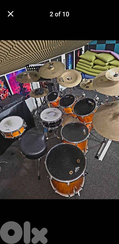 Yamaha drums stage custom 7 pieces 1