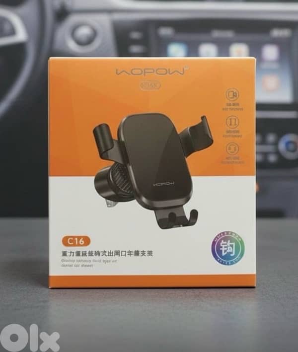 Wopow C-Series  AC Car Holder – Model C16   -  Rotate 360° 1