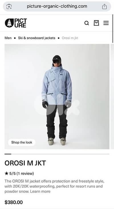 Picture Organic Clothing Ski and Snowboard Jacket