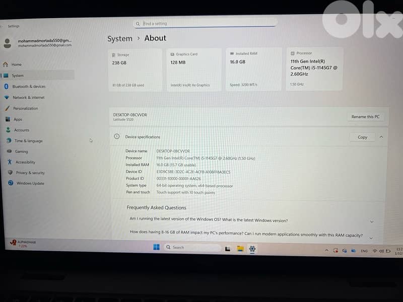 DELL laptop baado jdid 3