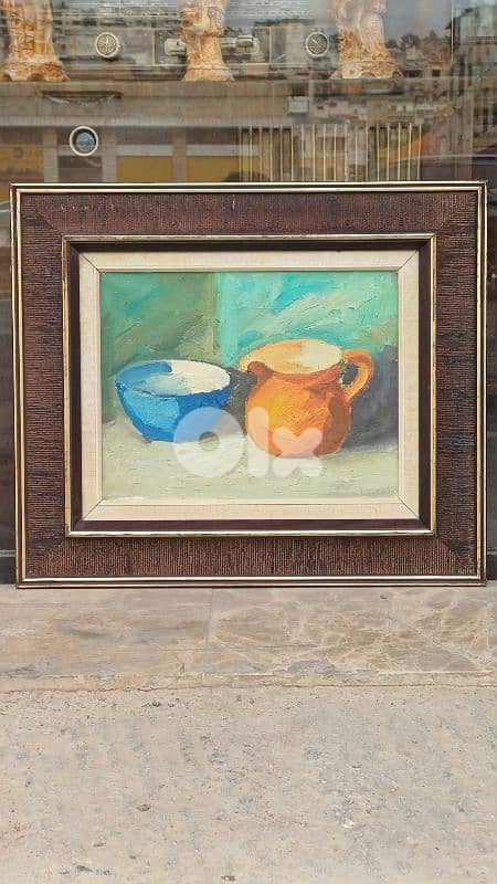 لوحة رسم زيتي اوروبية 1