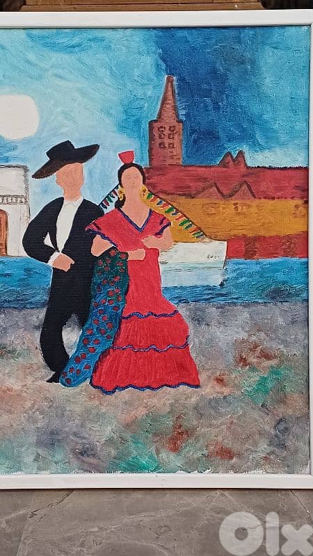 لوحة رسم زيتي اوروبية 4