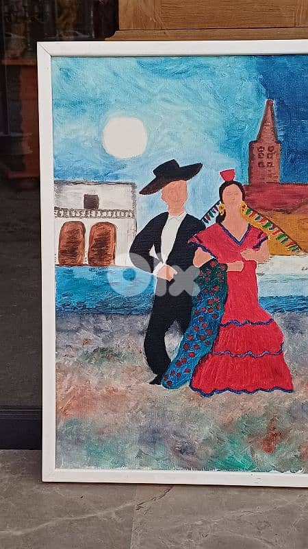 لوحة رسم زيتي اوروبية 5