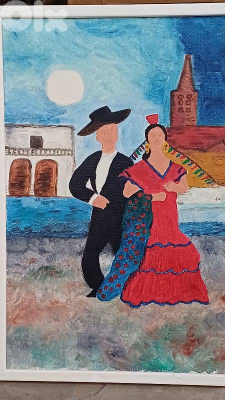 لوحة رسم زيتي اوروبية 6