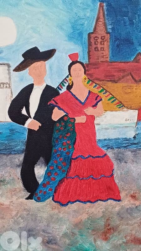 لوحة رسم زيتي اوروبية 7