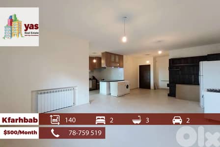 Kfarhbab 140m2 | Rent | Partial View | Luxury | Well maintained | IV |