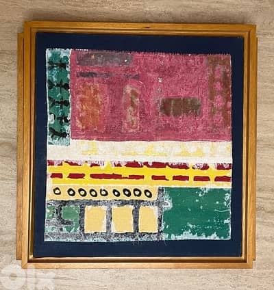 4 framed oil paintings on canvas