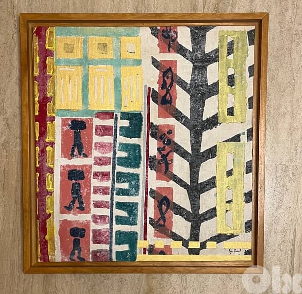 4 framed oil paintings on canvas 3