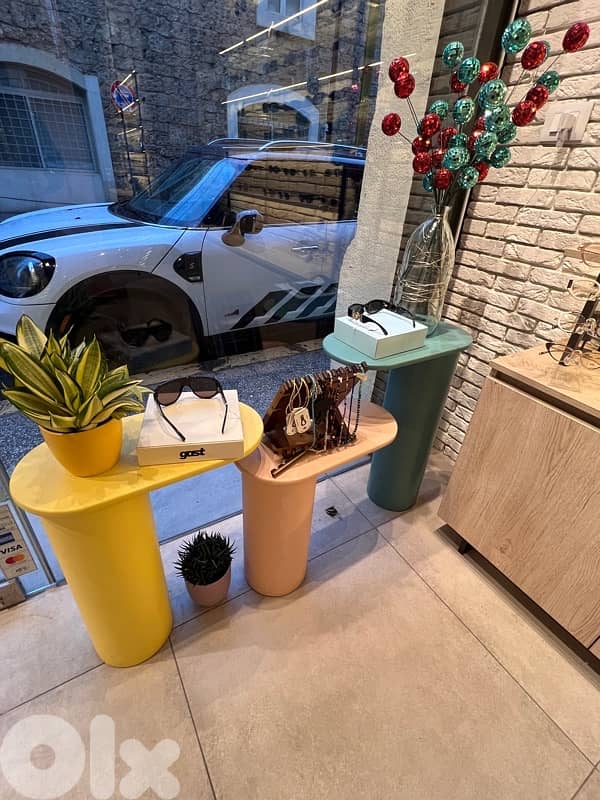 wood dispalys, cabinet , desk, shelves, tables and mirrors for shop 4