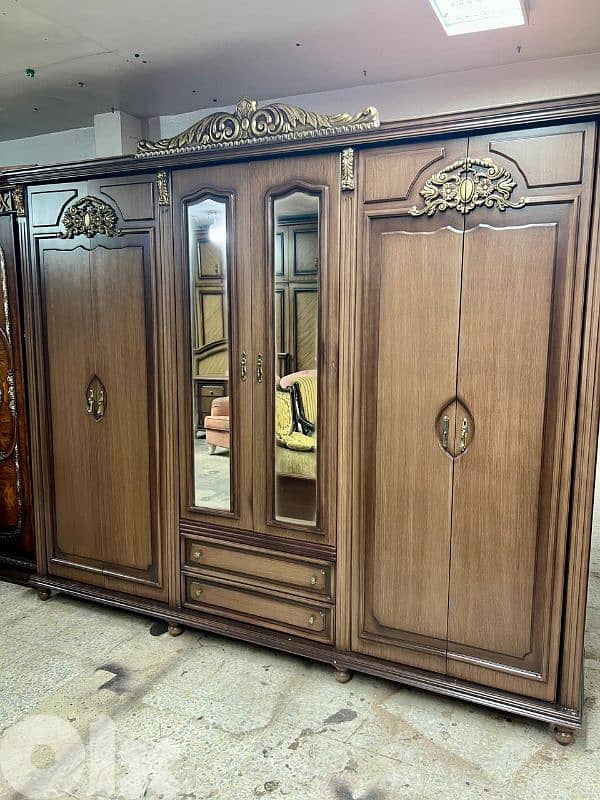 اوضة نوم خشب زان ولاتي ملبسة قشر 2