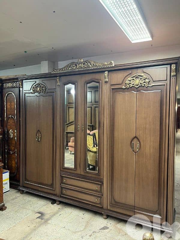 اوضة نوم خشب زان ولاتي ملبسة قشر 3