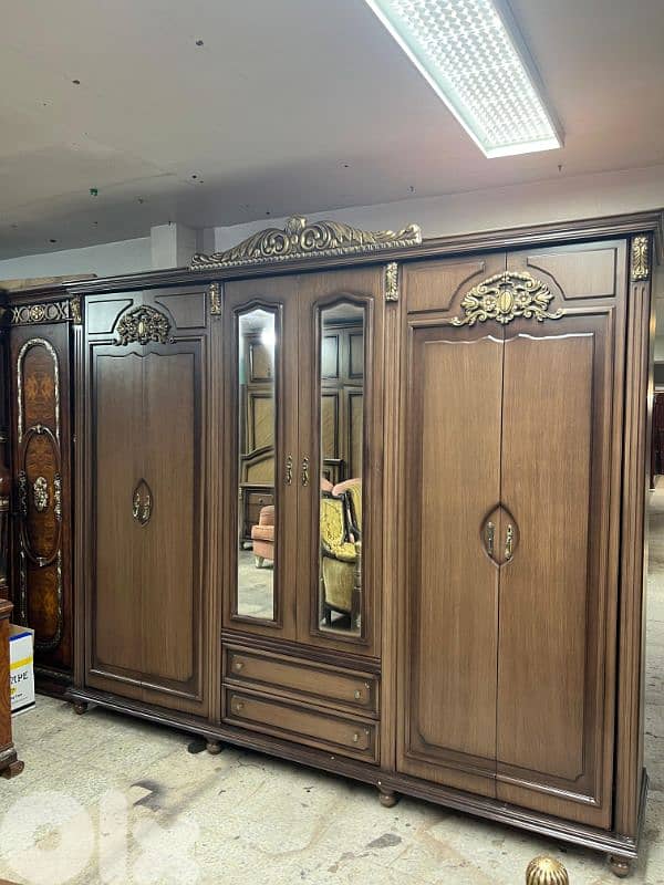 اوضة نوم خشب زان ولاتي ملبسة قشر 5