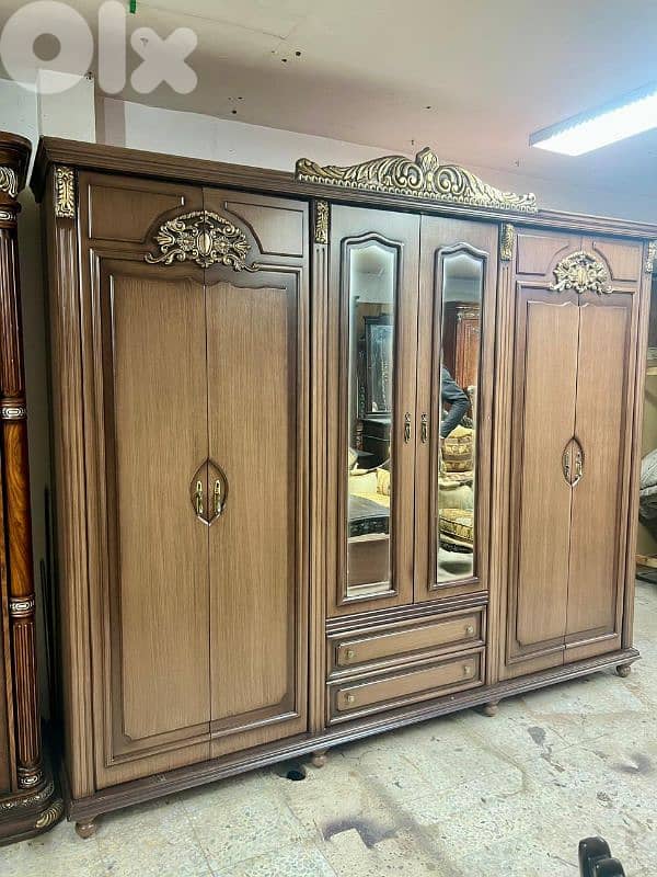 اوضة نوم خشب زان ولاتي ملبسة قشر 12