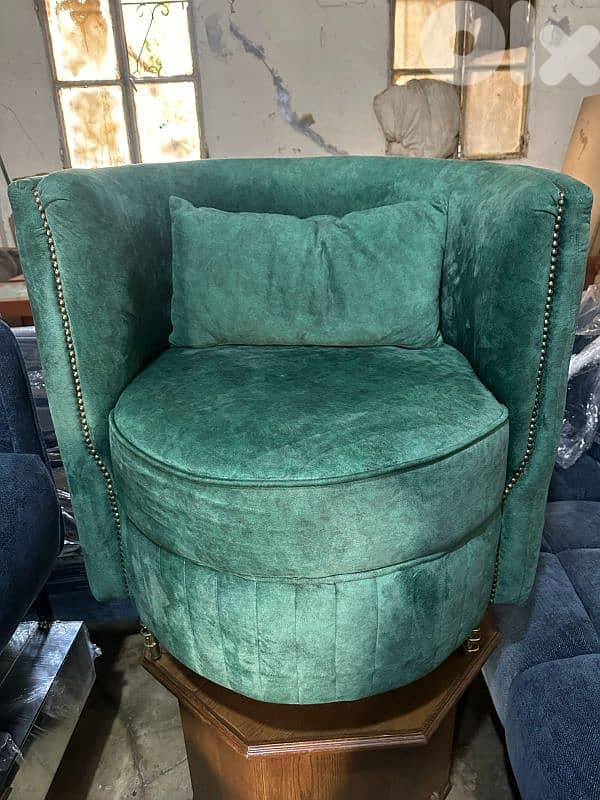 طقم كنبايات مودرن اسفنج إكسترا قماش تركي شبه جديد 11