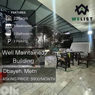 Apartment for rent in Dbayeh, Metn شقة للإيجار في منطقة ضبية
