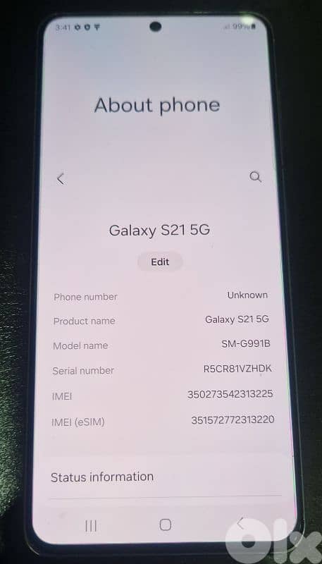 S21 5G.  128 G.  8 Ram 1