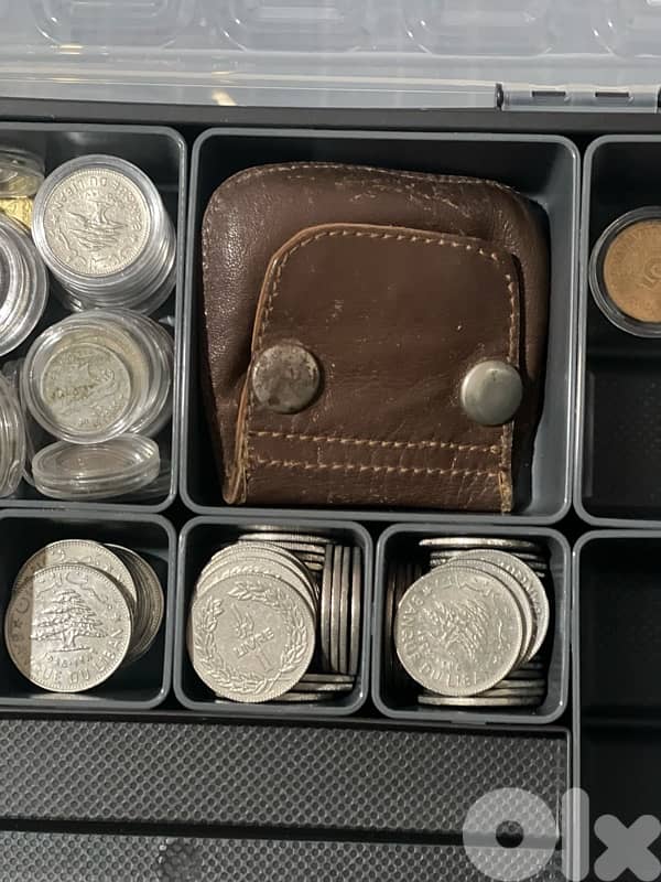 lot of lebanese and International Coins 1