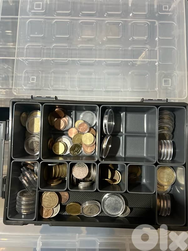 lot of lebanese and International Coins 4