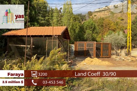Faraya 3200m2 | Land | Coeff 30/90 | Prime Location | OH